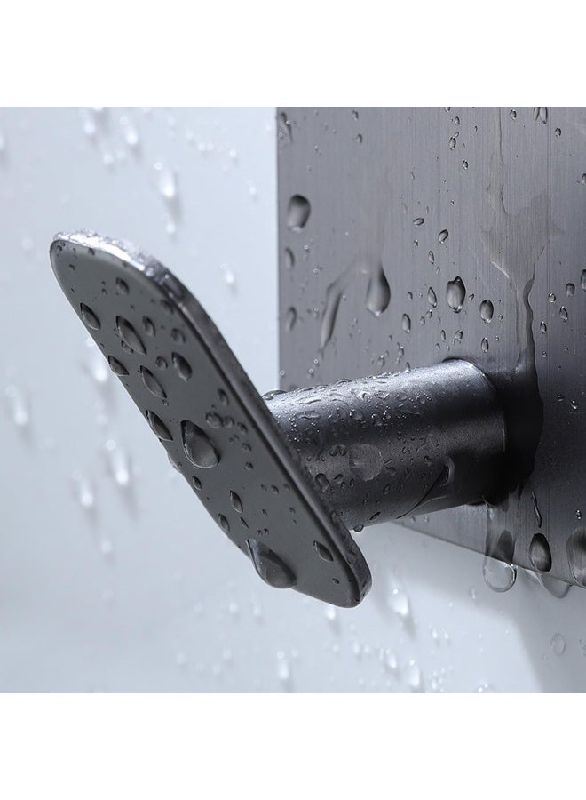 سكينة 6 خطافات حائط، تعليقات جداريه لاصقه،علاقات جدارية ذاتية اللصق،خطافات تعليق،خطافات جداريه من الفولاذ المقاوم للصدأ 304 بدون أثر،علاق لاصق بدون مسامير، خطاف مقاوم للصدأ ومقاوم للماء للحمام والمطبخ والتعليق، رداء المعطف، منشفة - Image 5